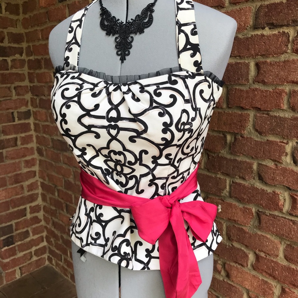 White House Black Market Bustier Top